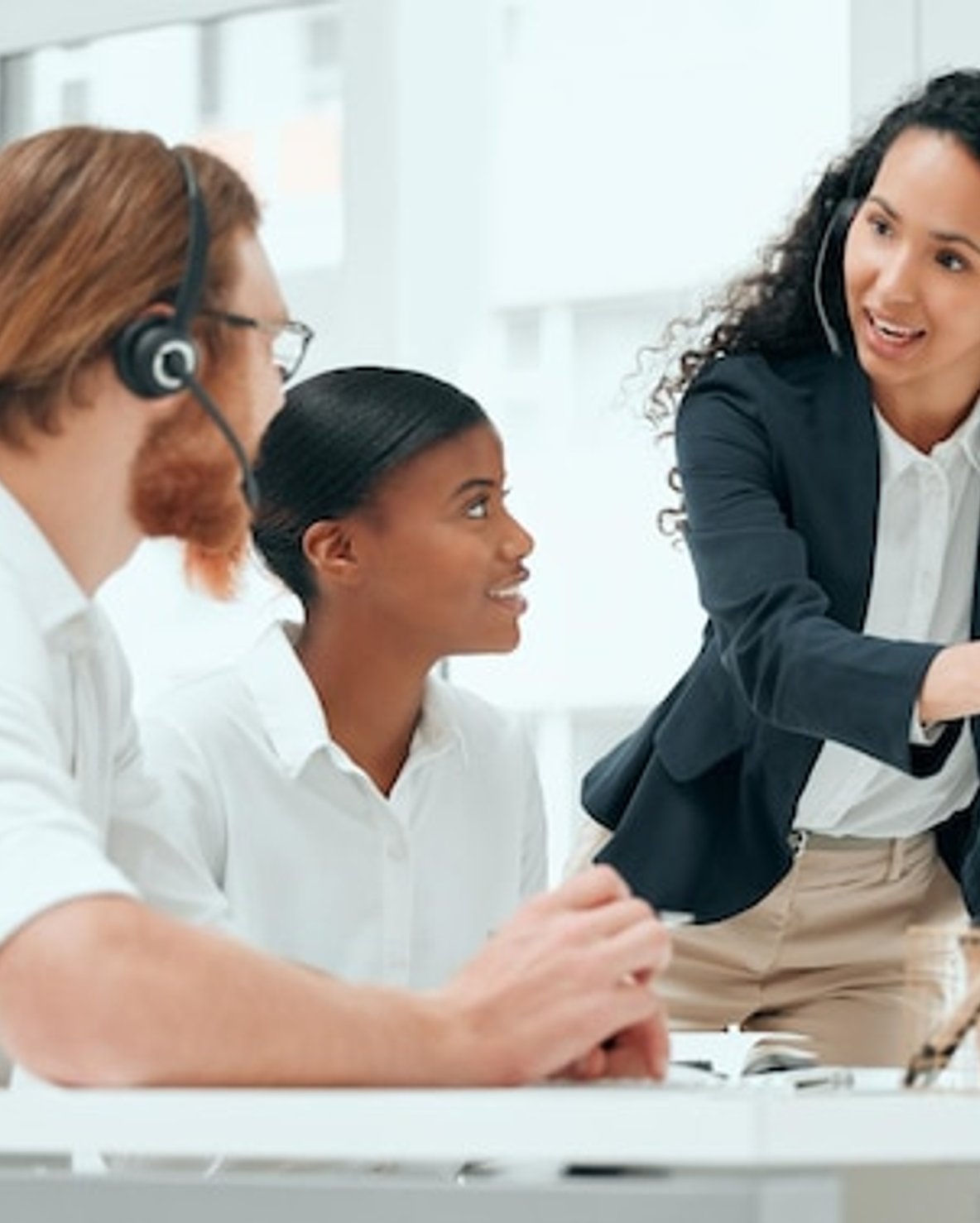 MC Digital Works team answering questions for Florence business owners